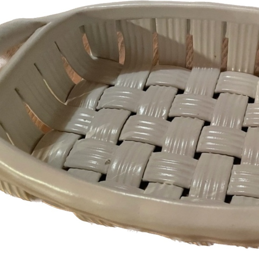 Parmentier Pottery White Basket